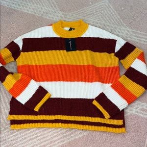 NWT: fall colors sweater